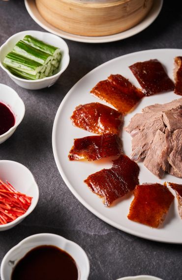 Roasted Goose served in Peking Duck Style