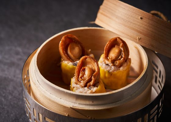 Steamed Pork and Shrimp Dumpling with Abalone