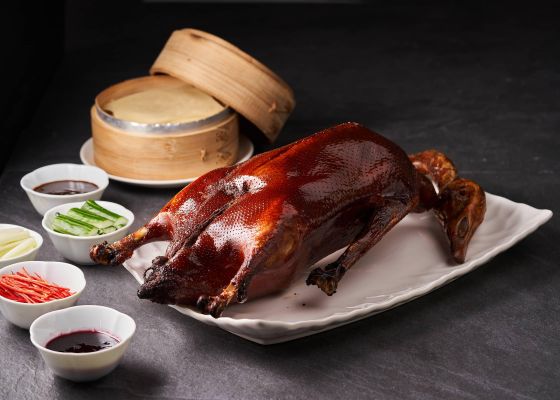 Roasted Goose served in Peking Duck Style